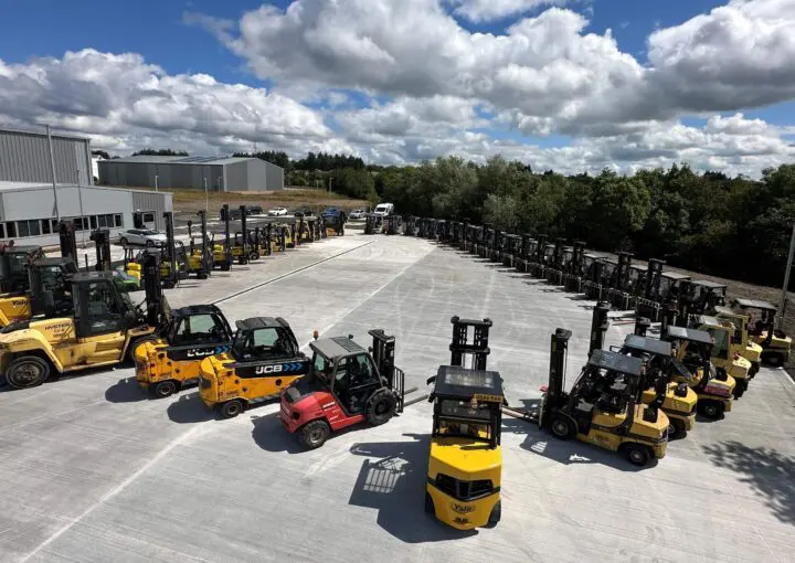 Revived Yard of Multiple Forklifts
