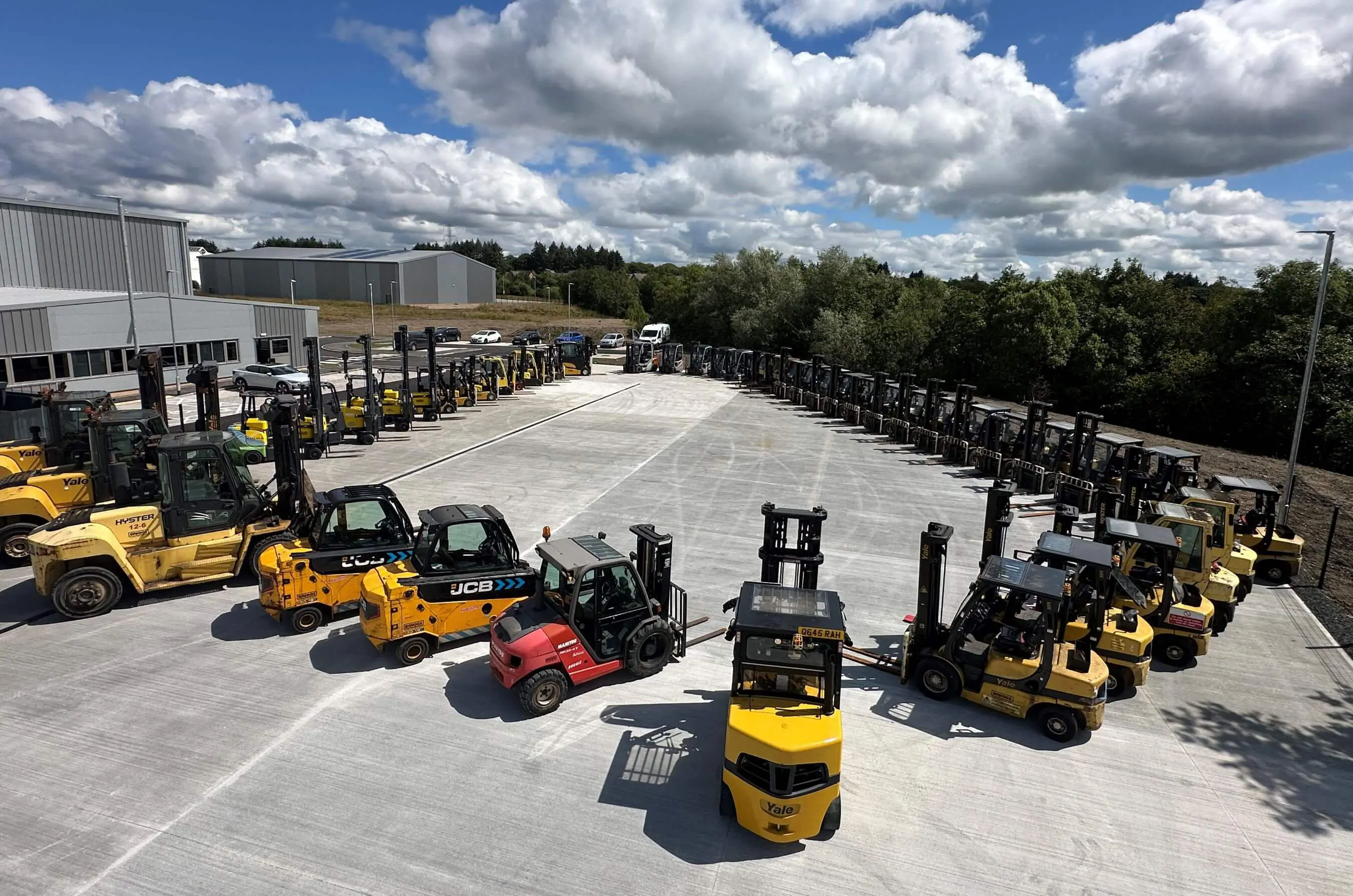 Revived Yard of Multiple Forklifts